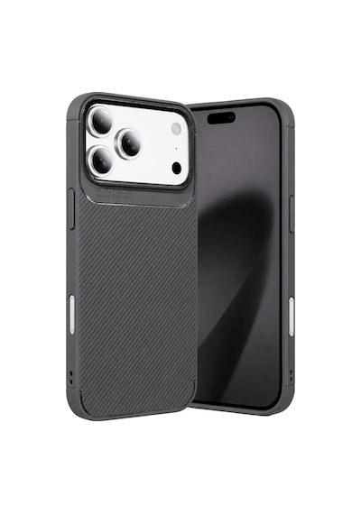 Apple iPhone Uyumlu 18 Pro Auto Focus Karbon Kapak - Gri Çok Renkli
