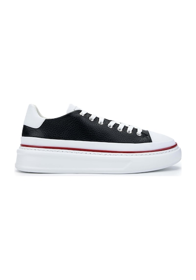 Fabi Erkek Hakiki Deri Siyah/beyaz Sneakers & Spor Ayakkabı 510 Fu0827c Erk Ayk Y24 Nero/bıanco Çok Renkli