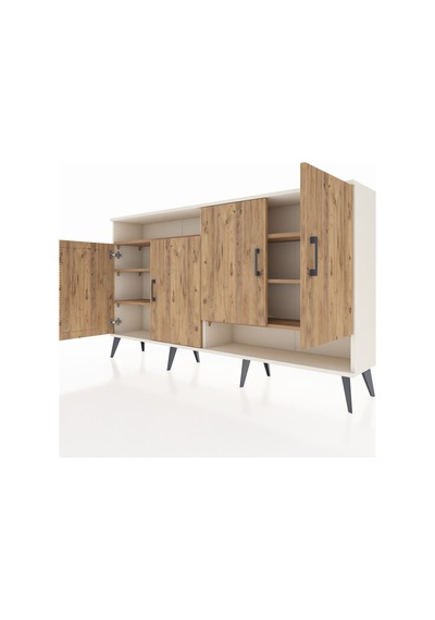Arges Konsol 6 Raflı 4 Kapaklı 176x30x99 Aytaşı-çam Atlas Çam/atlas Çam - Aytası Arges Konsol 6 Raflı 4 Kapaklı 176x30x99 Aytaşı-çam Atlas Çam/atlas Çam - Aytası