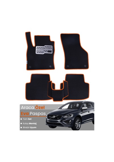 Volvo Xc60 2017-2020 Uyumlu Eva Paspas Tam Set Oto Paspas,araca Özel,tam Koruma,kolay Temizlik 605