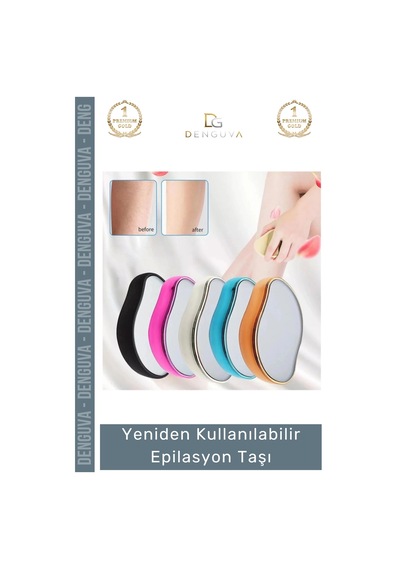 Epilasyontaşı Nano Kristal Acısız Tüy Alıcı Peeling Etkili Yeniden Kullanılabilir Epilasyon Taşı
