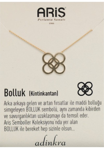 Ariş Bolluk Sembolü Altın Kolye