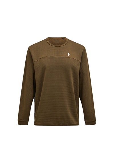 Peak Performance W Traıl Polartec Crew Kadın Günlük Sweatshirt G79810060t Kahverengi