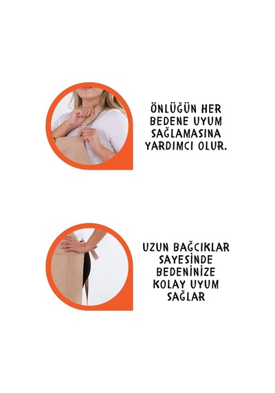 Star Ayar Askılı Havlulu Mutfak Önlüğü Seti Havlulu Önlük Krem-krem