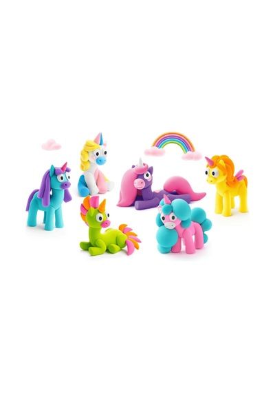 Hey Clay Yaratıcı Kil Seti - Rainbow Unicorns