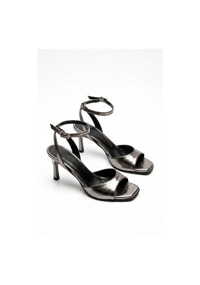 Giamgia Store Kadın Platin Bilekten Bağlamalı Küt Burun İnce Topuklu Stiletto Abiye Ayakkabı-2343 Giamgia Store Kadın Platin Bilekten Bağlamalı Küt Burun İnce Topuklu Stiletto Abiye Ayakkabı-2343
