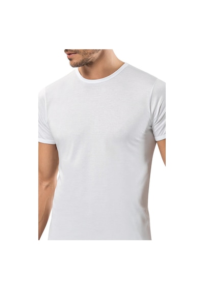 Weweus Beyaz Micro Modal Premium Erkek T-shirt 1134 Beyaz