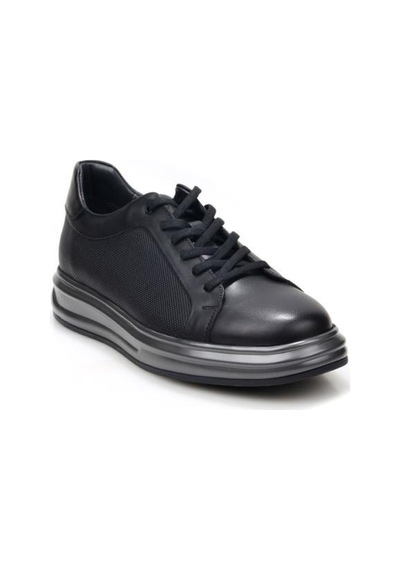 Pisagor Ps-1766 Erkek Hakiki Deri Sneakers & Spor Ayakkabı Siyah