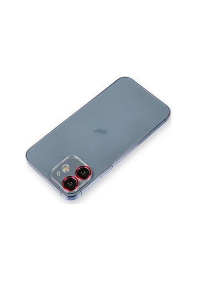iPhone Uyumlu 12 Metal Kamera Lens Koruma Cam - Kırmızı