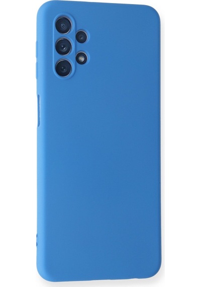 Newface Samsung Uyumlu Galaxy A52 Kılıf Nano İçi Kadife Silikon - Mavi Mavi