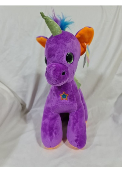 Unicorn Peluş Oyuncak - Renkli Kanatlı Sevimli Unicorn Çocuklar İçin Yumuşak Oyuncak Beyaz