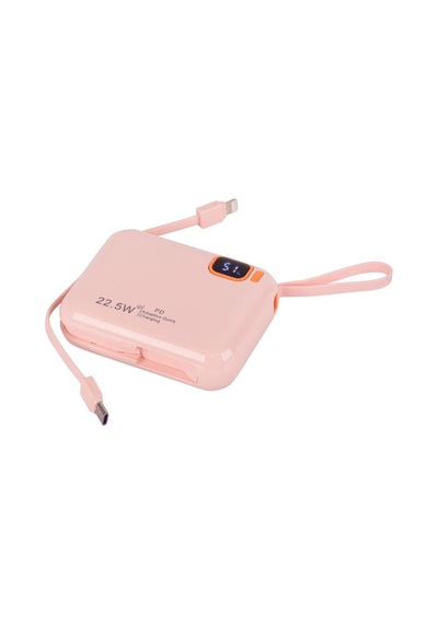 Ixtech Ix-pb024 10.000 Mah Powerbank Kablosuz Şarj Cihazı 22.5w Pembe Pembe