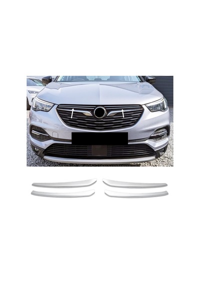 Opel Grandland X Krom Ön Panjur 4 Prç P.çelik 2017 Ve Üzeri