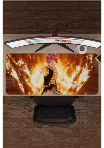 Fairy Tail Anime V1 - 90x40 Xxl Gaming Kauçuk Kaymaz Taban Mouse Pad Fare Altlığı