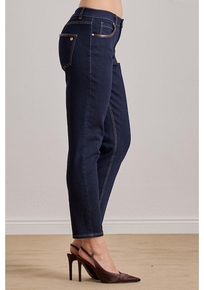 Slim Straight Mavi Jean Pantolon Mavi