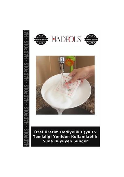Özel Üretim Hediyelik Eşya Ev Temizliği Yeniden Kullanılabilir Suda Büyüyen Sünger