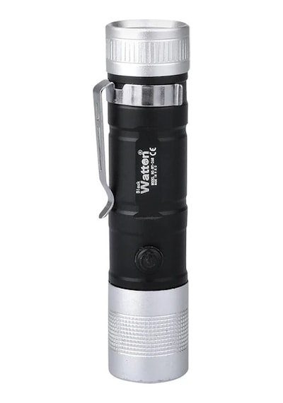 Watton Mini Cep Tipi Pilli El Feneri Watton WT-268 Gri - Siyah