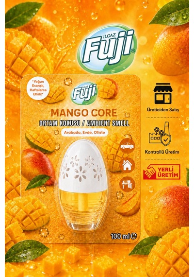 Ilgaz Fuji Mango Kokulu Araç, Wc, Oda Ve Ortam Kokusu 100 Ml Mango Core Kalıcı Kavanoz Koku