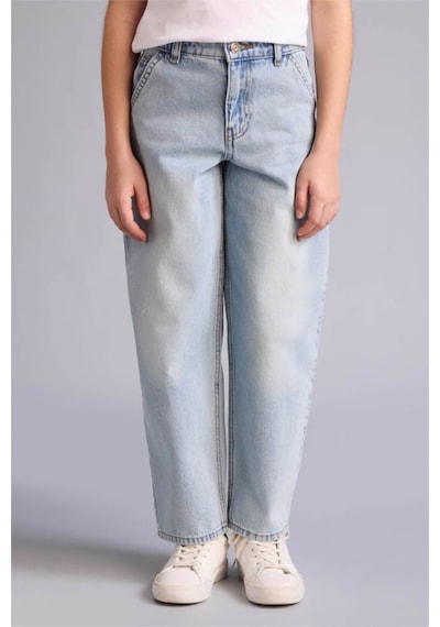 Defacto Baggy Fıt Jean Pantolon Kız Çocuk G4650a826smnm39 Mavi-nm39