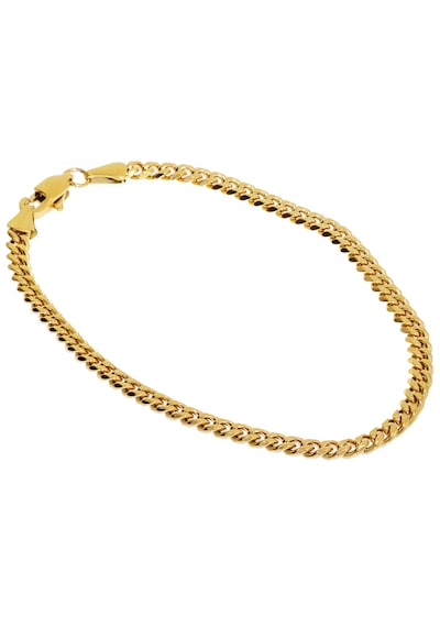 Erkek 4 Mm Zincir Çelik Bileklik Gold