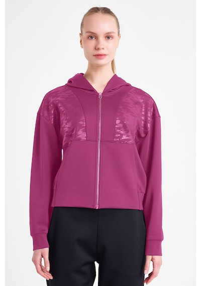 Lescon Kadın Fermuarlı Kapüşonlu Sweatshirt 25n-2125 Mor