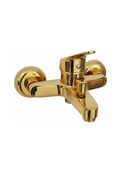 Flextail Gold Pirinç Banyo Bataryası Duş Musluğu Sıcak Soğuk Altın Tek Kollu