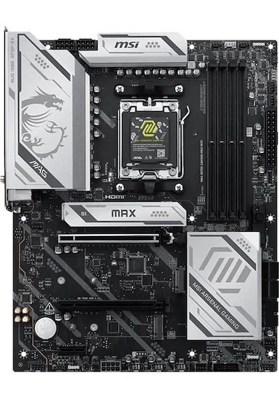 Msı X870e Gamıng Max Wıfı Am5 Ddr5 8200 Oc Mhz Atx Gaming Aaaa11msı0003