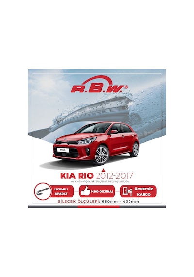 RBW Kia Rio 2012 - 2017 Ön Muz Silecek Takım