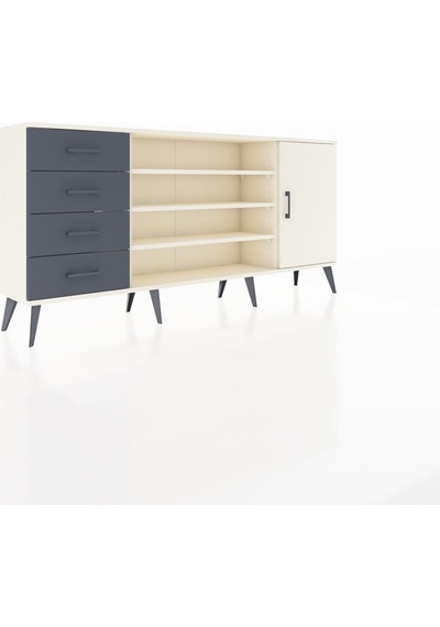 Arges Konsol 6 Raflı 4 Çekmeceli Tek Kapaklı 176x30x83 Aytaşı-aytaşı/antrasit Aytaşı/antrasit Arges Konsol 6 Raflı 4 Çekmeceli Tek Kapaklı 176x30x83 Aytaşı-aytaşı/antrasit Aytaşı/antrasit