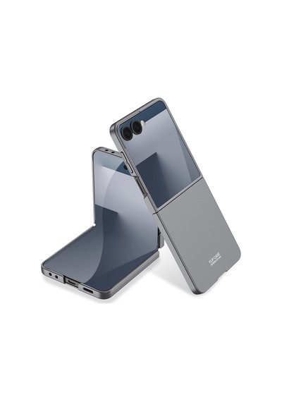 Galaxy Uyumlu Z Flip 7 Kılıf Pazarplus Sert Kıpta Kılıf Siyah
