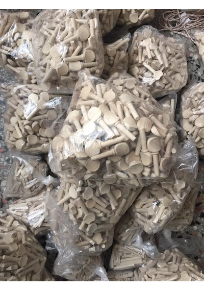 Saz için Ahşap Malzeme 7 Adet Takım Saz Burgusu-Mızrap
