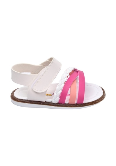 Şirin Bebe 3326 Beyaz Pembe Kız Çocuk Sandalet Ayakkabı