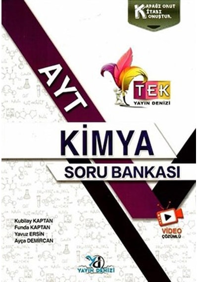 Yayın Denizi Yayınları Ayt Tek Kimya Video Çözümlü Soru Bankası 2