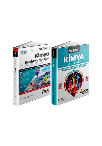Aydın 2025 10. Sınıf Kimya Ders Anlatım Fasikülleri + Konu Özetli Soru Seti 2 Kitap