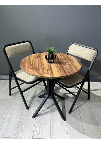 Nisa Kemençe Yuvarlak Mutfak Masası Yemek Masası Metal Siyah Ayak 70 Cm Kemençe Nisa Kemençe Yuvarlak Mutfak Masası Yemek Masası Metal Siyah Ayak 70 Cm Kemençe