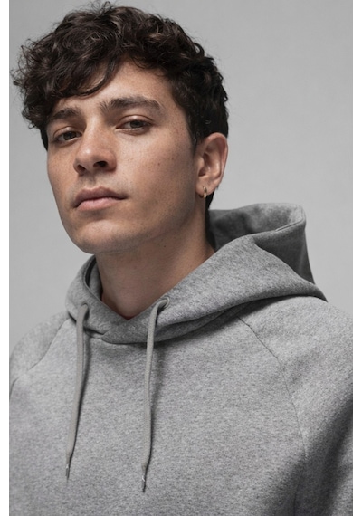 Nike Jordan Core Blank Fleece Po Hoodie Kapüşonlu Erkek Sweatshirt Gri
