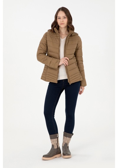 U.s. Polo Assn. Kadın Haki Mont 50289548-vr027 Haki