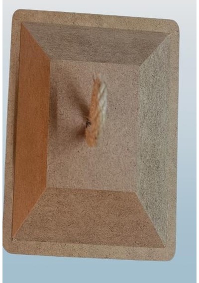 Hobi Adn Dekoratif Fenerlik Kare Cnc Kesim Ahşap Mdf Eskitme Menteşe El Yapım