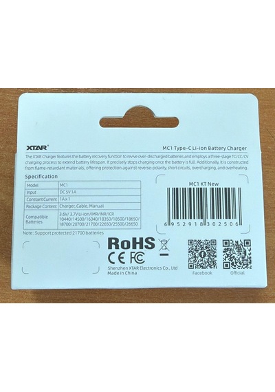 Xtar Mc1 18650 Tekli Pil Şarj Aleti