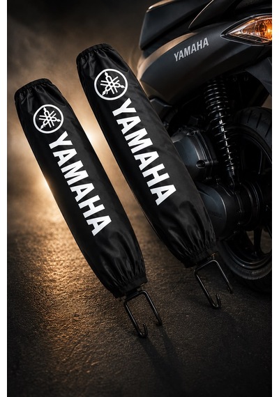 Aegıs Motosiklet Yedek Parçası - Yamaha X-max - N-max Uyumlu Beyaz Amortisör Kılıfı Çorabı