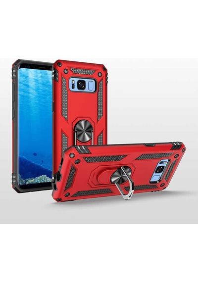 Samsung Galaxy Uyumlu S8 Plus Kilif Zirhli Standli Miknatisli Tank Kapak 517641581