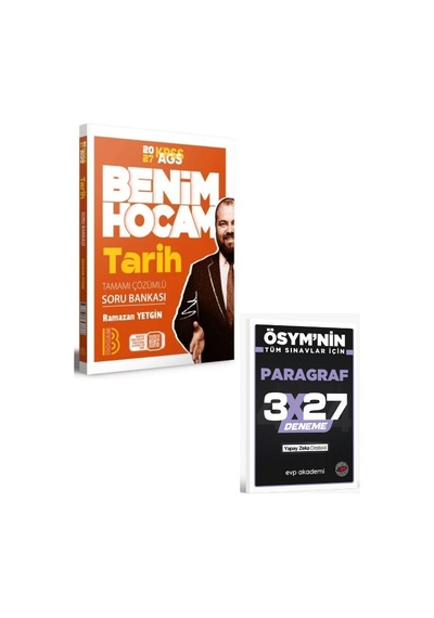 Benimhocam 2027 Meb-ags Tarih Soru Bankası Çözümlü+ Evp Akademi Paragraf