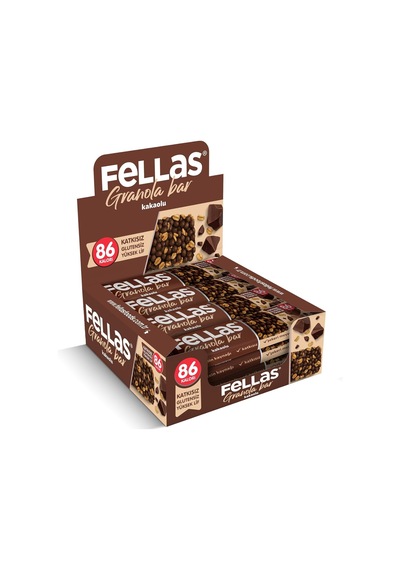 Fellas Granola Bar Kakaolu, 23 Gram, 12 Adet