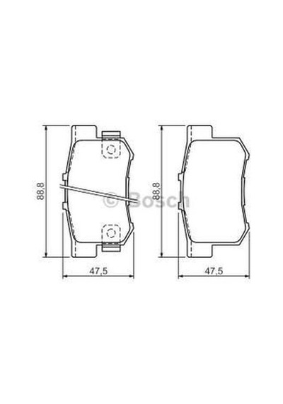 BOSCH 986494358 Fren Balatası Arka Accord 08-15 Crv 01-06 Frv 05-