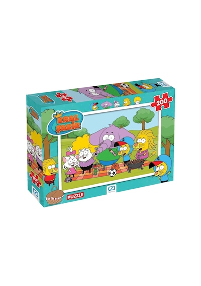 Kral Şakir Lisanslı 200 Parça 33x48cm Çocuk Puzzle Yapboz Serisi Standart