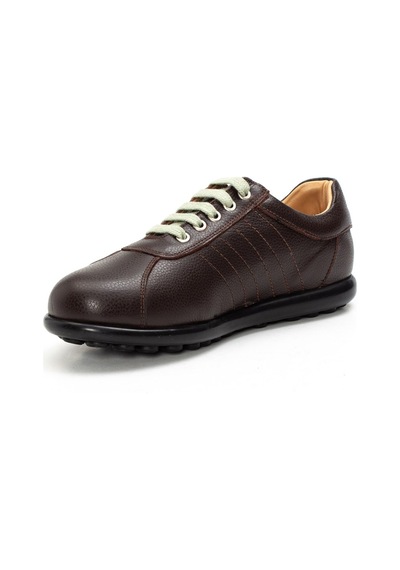 Kadın Kahverengi Bağcıklı Deri Garson Sneaker