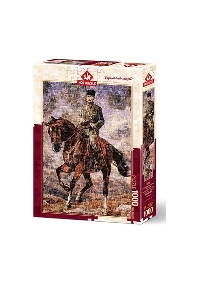 Art Puzzle Atatürk Sakarya İsimli Atıyla Kolaj 1000 Parça Puzzle