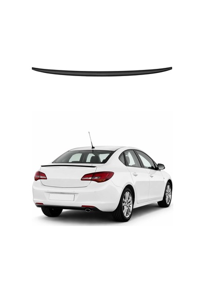 Opel Astra J 2010-2015 Arası Uyumlu Araca Özel Bagaj Spoileri Piano Siyah 1 Parça