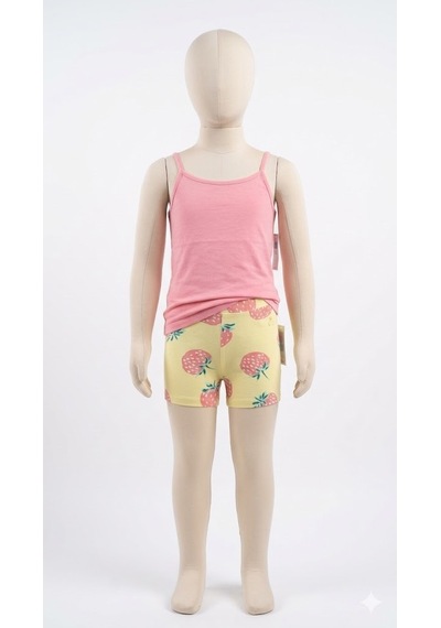 Gap V-bf Bıke Short Kız Çocuk Tayt Sarı