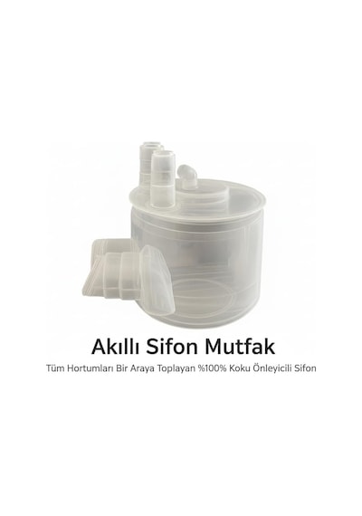 Mutfak Gider Sifonu,%100 Koku Kesme Özellikli, Su Sızdırmaz, Tüm Hortumları Toplayan Sistem Diğer